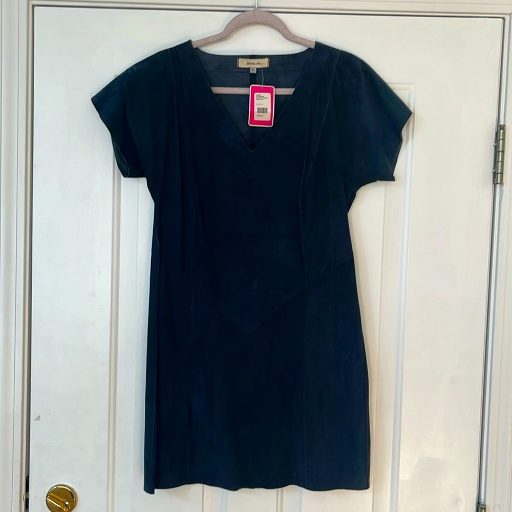 Jakett 100% suede Navy T dress